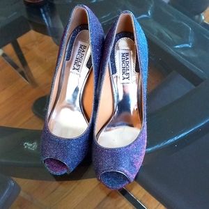 Badgley Mischka Humbie IV heels - Grey Plum Size 6/5